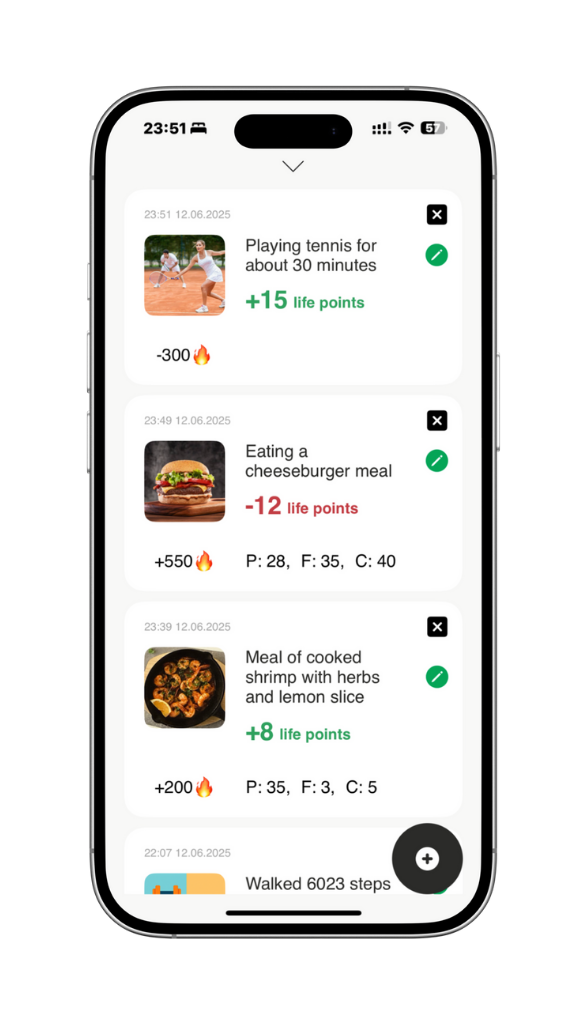 Example of activity recognition